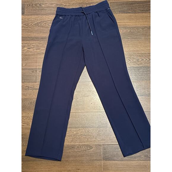 Lacoste Relaxed fit cotton jogger track pants Navy Blue Sz38